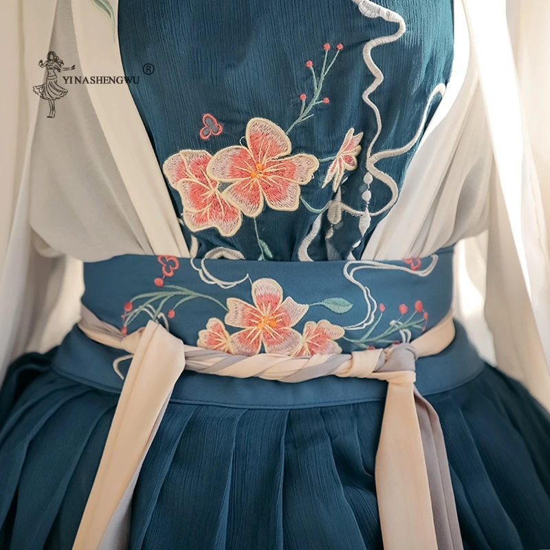 Женский костюм новый стиль женское платье династии Хань вышивка Династия Тан