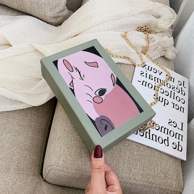 Модная женская Повседневная Сумка клатч из искусственной кожи с рисунком слона и