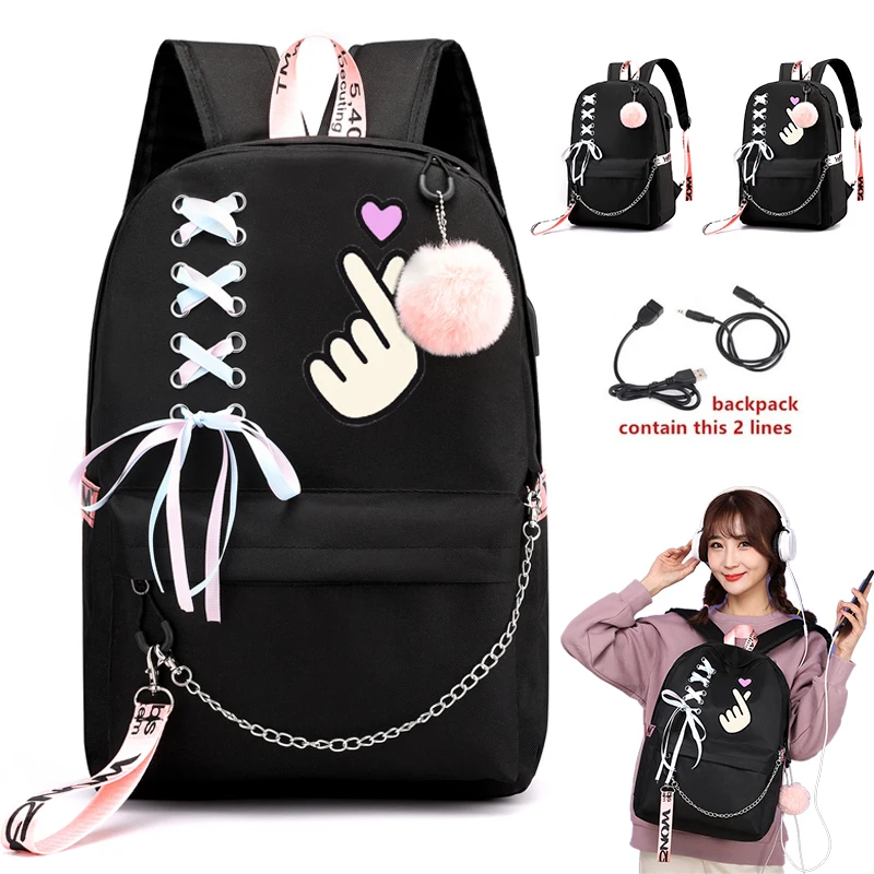 Фото Женский рюкзак школьные сумки дорожные для ноутбука девочек женский нейлоновый