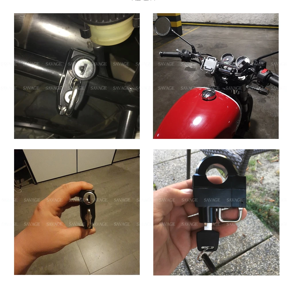 Для HARLEY-DAVIDSON XL 883 1200 Мотоцикл Универсальный 25 мм руль шлем замок ключ замок аксессуары 1997