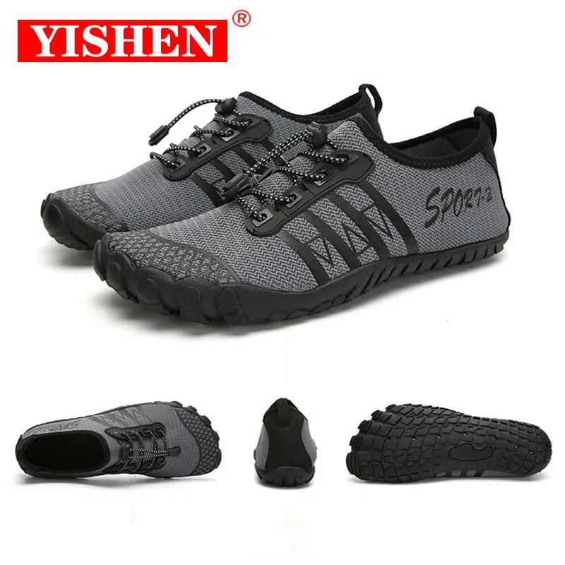 

YISHEN 2021 Men Water Shoes Outdoor Beach Barefoot Quick-Dry Sneakers Aqua Pool Socks Swimming Yoga Surfing Exercise Male Shoes