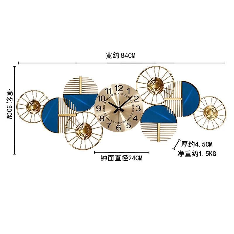 

Art Creative Wall Clock Modern Design Luxury Nordic Silent Large Digital Wall Clock Living Room Reloj De Pared Home Decor DG50WC