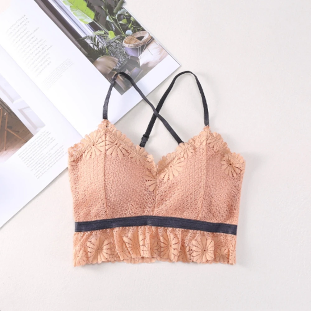 Модные женские съемные бюстгальтеры с мягкими чашечками кружевной бесшовный