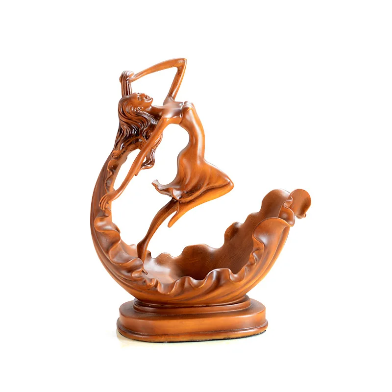 

Resin Crafts Ornaments European Girl Wine Rack Living Room Porch Wine Cabinets Partition Ornaments Bar KTV Decorations