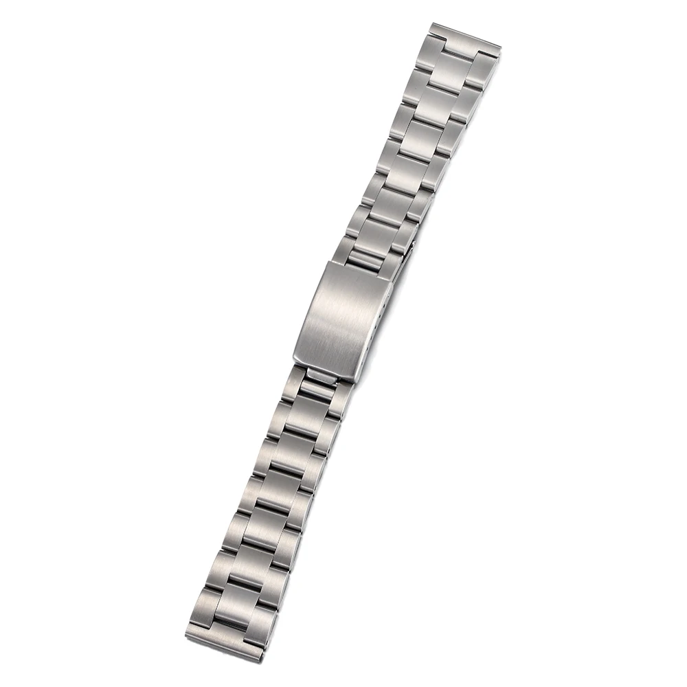 316L Solid Straight End Stainless Steel 18mm 20mm Oyster Style Replacement Bracelet for Vintage Watches