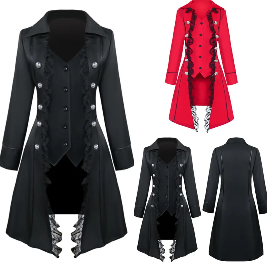 Средневековый Косплей костюмы на Хэллоуин для женщин Взрослый полиэстер