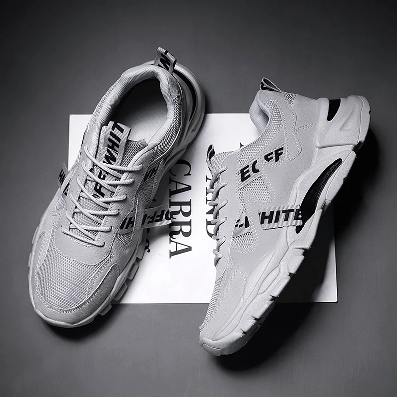 Новые модные дышащие универсальные кроссовки Мужская повседневная обувь