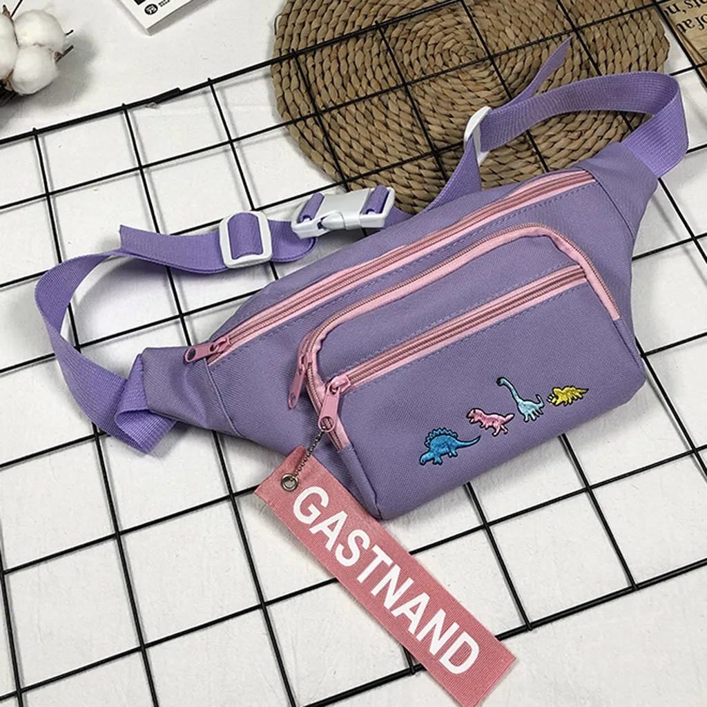 Большая поясная сумка для женщин милая мультяшная забавная Сумочка с вышивкой