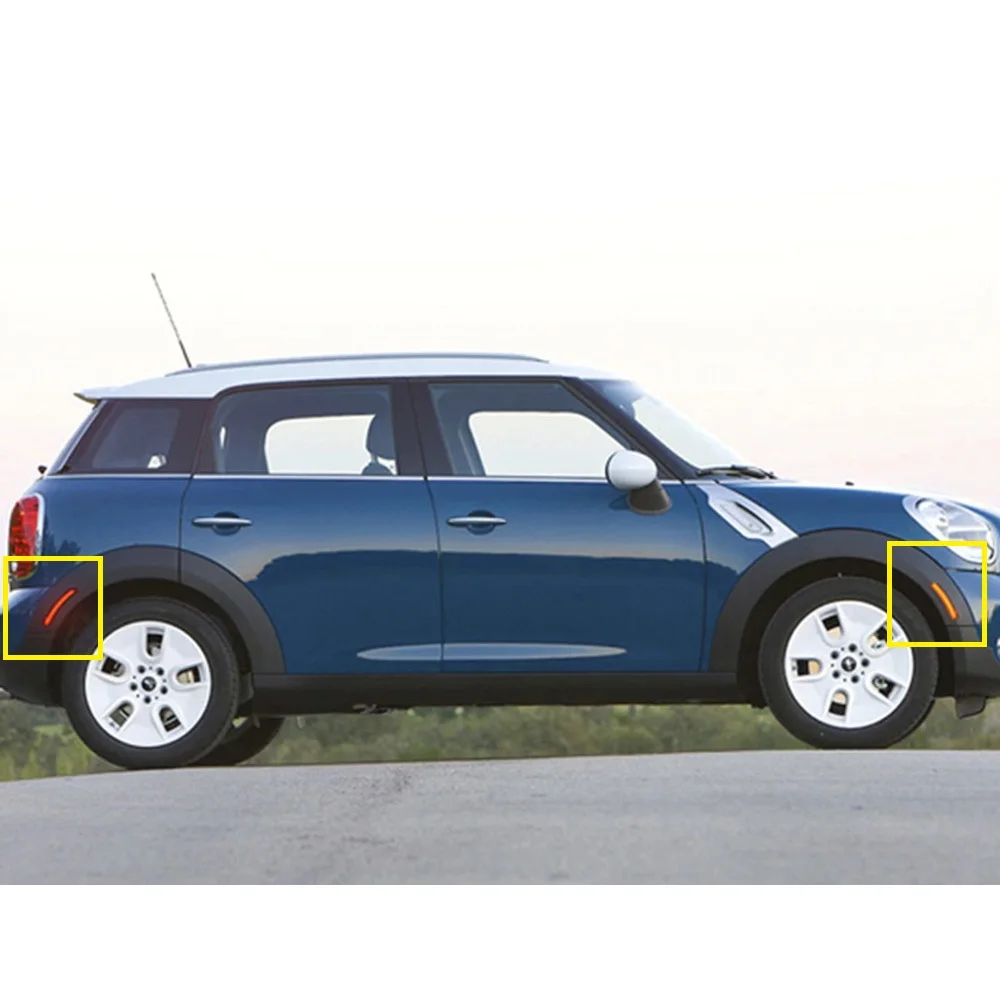 4 шт дымчатые линзы Желтый Красный светодиодный Авто Боковой габаритный фонарь