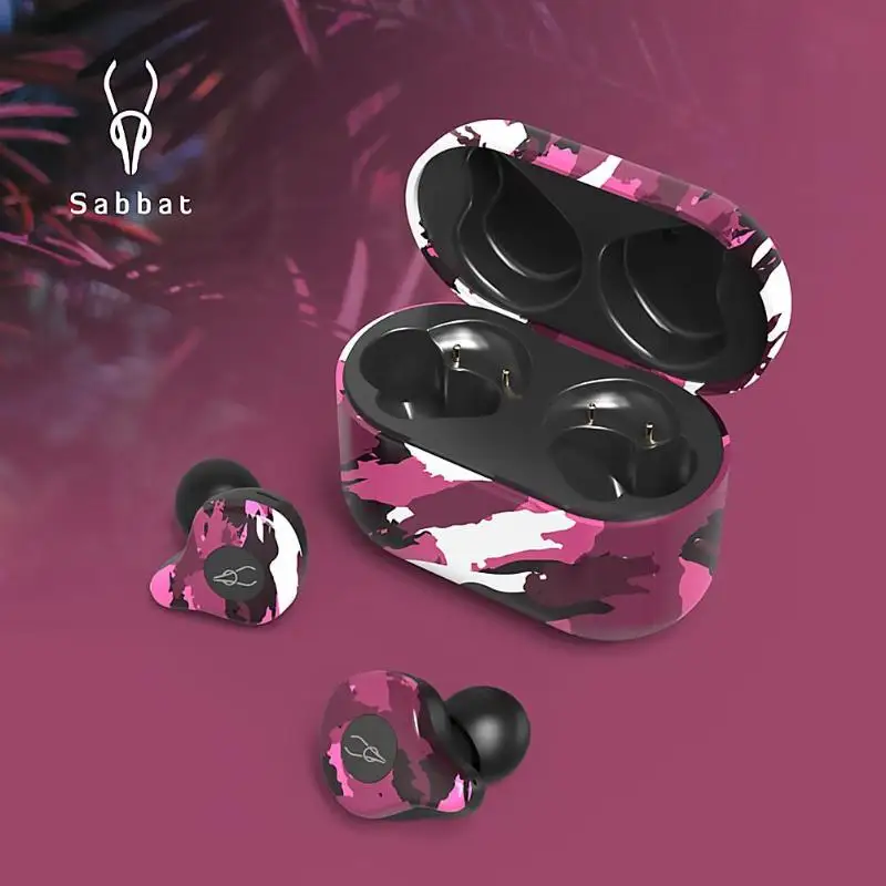 Наушники Sabbat E12 Ultra новые наушники TWS Bluetooth 5 0 наушник aptX уличные камуфляжные