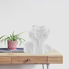 Абстрактный Керамика женский манекен головы Уход за кожей лица ваза шик головы в форме вазы горшки для суккулентов современный Бохо дома Гостиная украшения мебель для дома