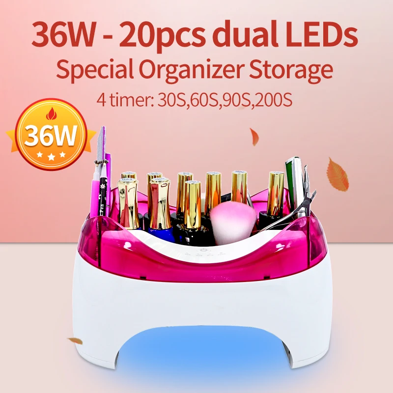УФ лампа для ногтей 36 Вт светодиодный гель Сушилка с автоматическим датчиком