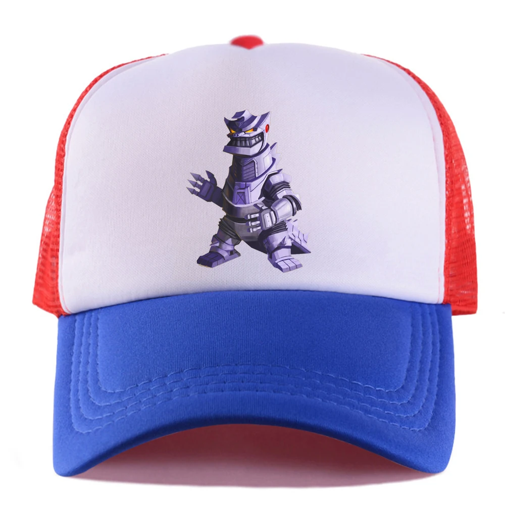 Godzilla Hat Mesh hat Hip-hop Baseball Cap DIY printing pattern Summer Sunshade Sports Unisex Universal Halloween Gift 2021 | Дом и сад