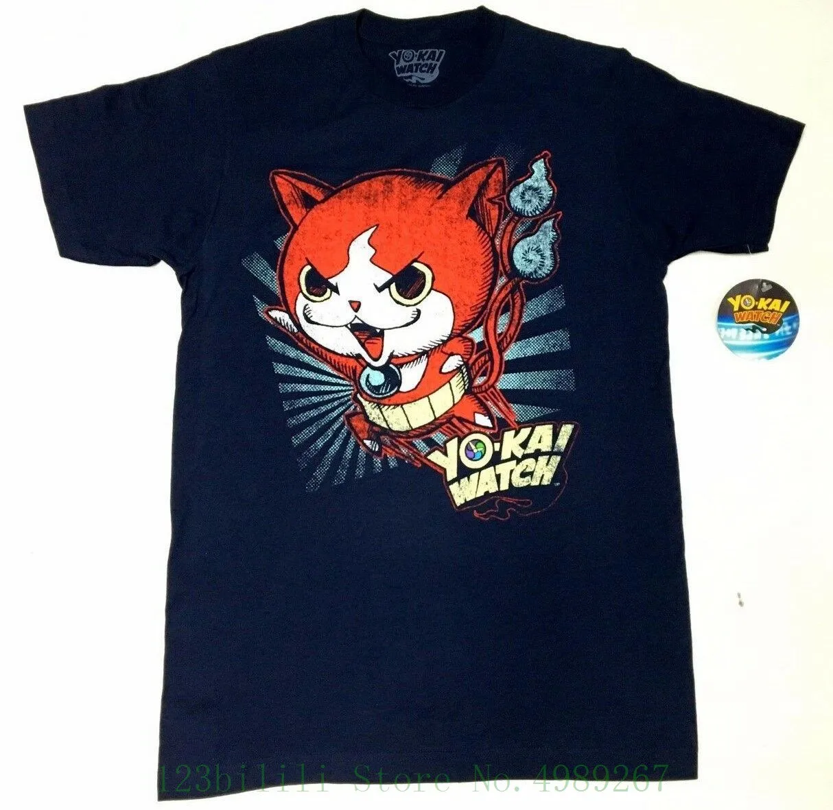 

Anime Yo - Kai Yokai Watch Jibanyan T Shirt Nwt 100% Authentic Tshirt Tops Summer Cool Funny T-shirt