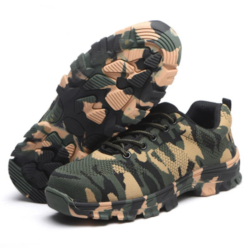 Мужские часы со стальной носок рабочая обувь на каждый день Дышащие уличные