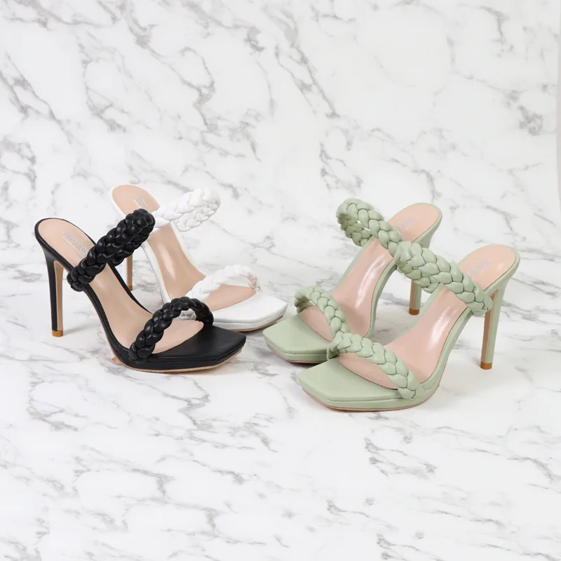 Sandals 2021 Summer New Sexy Thin Heel Party High Heels Women's Versatile Waterproof Platform Nightclub Simple Women's Shoes