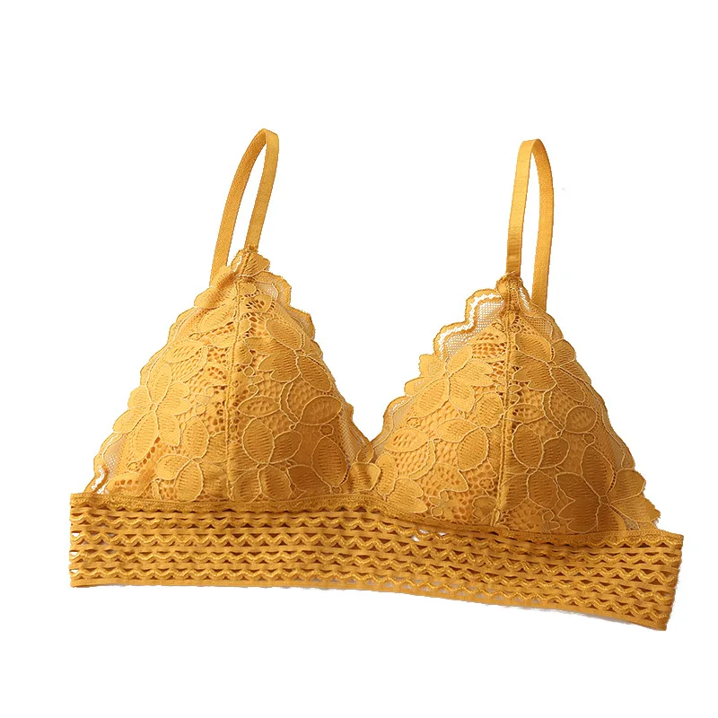 Linbaiway Французский женский кружевной сексуальный бюстгальтер Бесшовный Глубокий