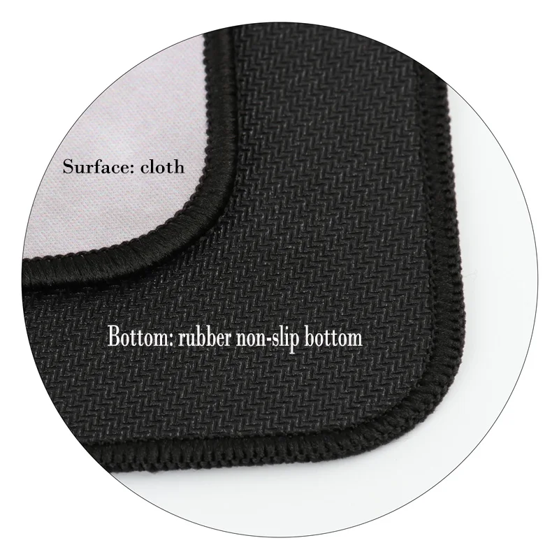 Большой коврик для мыши XGZ с изображением животного волка черный резиновый