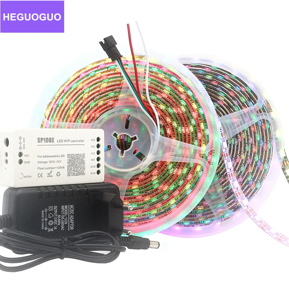 Пиксельная Светодиодная лента WS2812B WS2812 5 в постоянного тока индивидуально