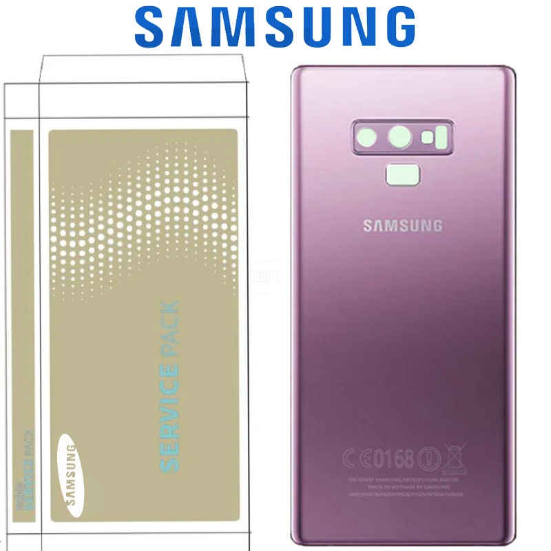 Оригинальная задняя крышка аккумулятора для Samsung Galaxy Note 9 N960 SM-N960F задний корпус с