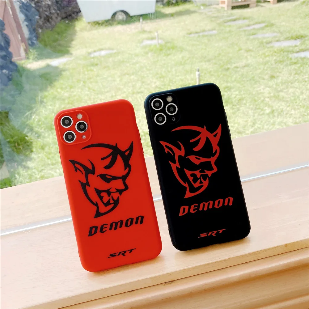 Чехол для телефона US classic legend Muscle Car Challenger Demon SRT iPhone 12 11 Pro X XR XS MAX 7 8 6 Plus SE2 Мягкий