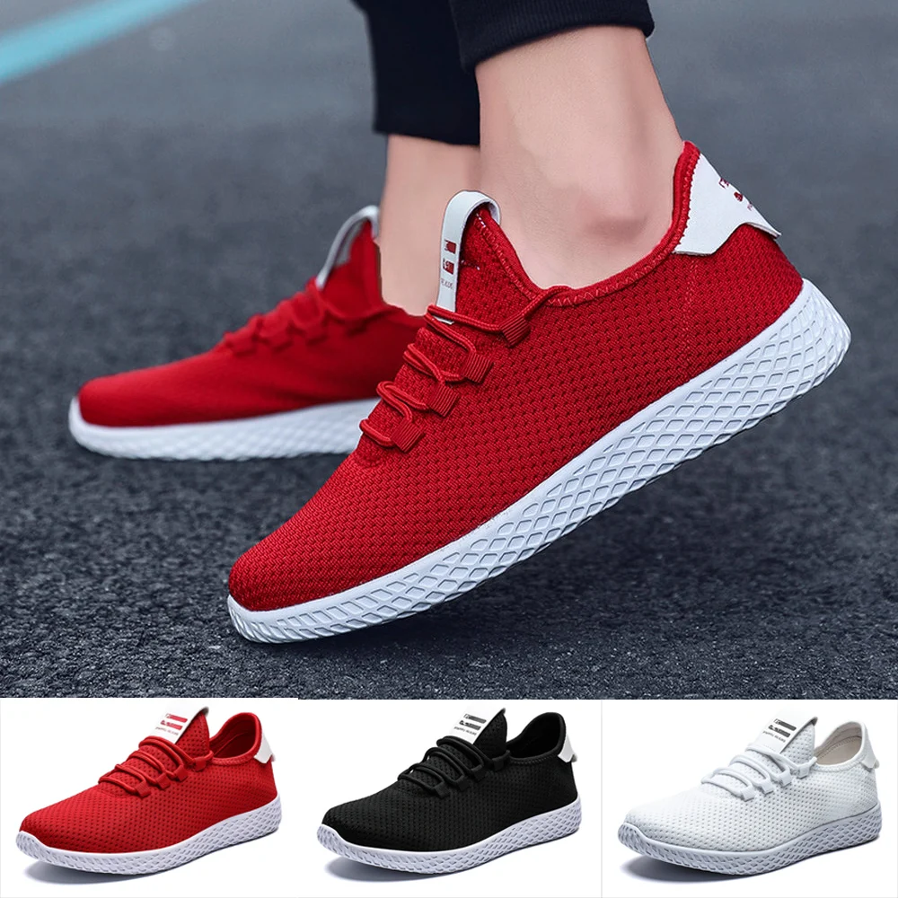 

Newbeads Men's Lace Up Running Sneakers Shoes Athletic Footwear Casual Outdoor Fashion Lightweight Breathable Sports Shoe