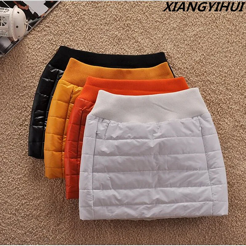 

Женская короткая юбка из ПУ кожи, с карманами на молнии