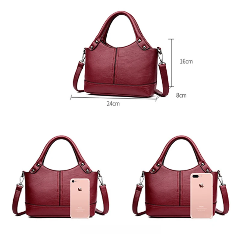 

Fashion Luxury Leather Handbags for Women 2019 Small Tote Hand Bags Female Shoulder Bag Black Crossbody Messenger Sac Main Femme