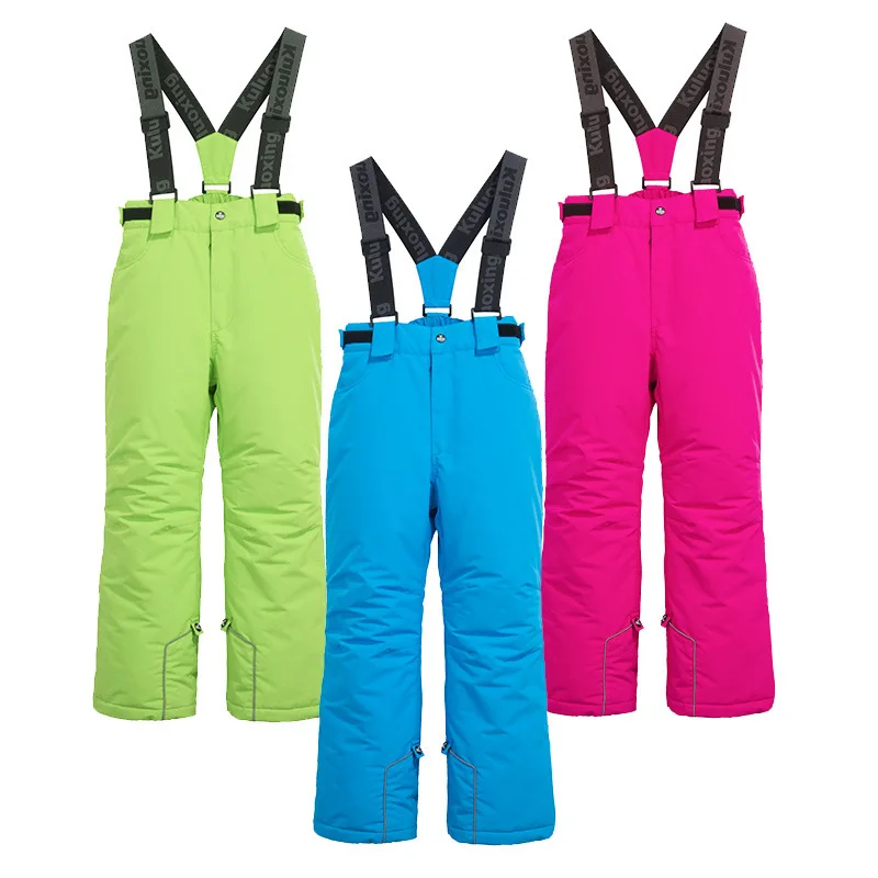 Лыжные штаны для мальчиков и девочек утепленные уличные спортивные