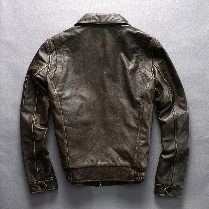 Зимняя мужская куртка из натуральной кожи универсальный костюм для полетов с