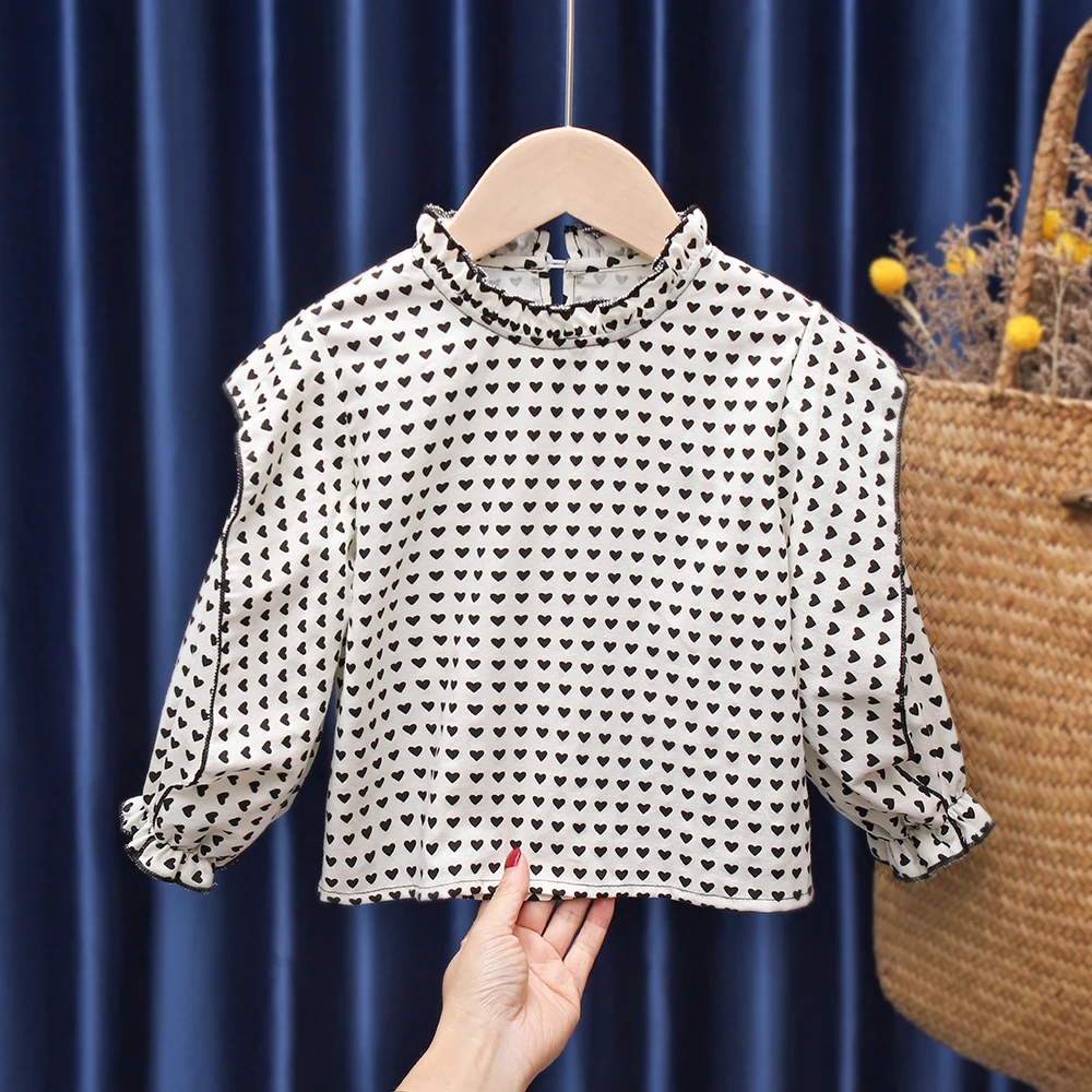 Детская кружевная блузка в клетку с длинным рукавом фонарик | одежда и обувь