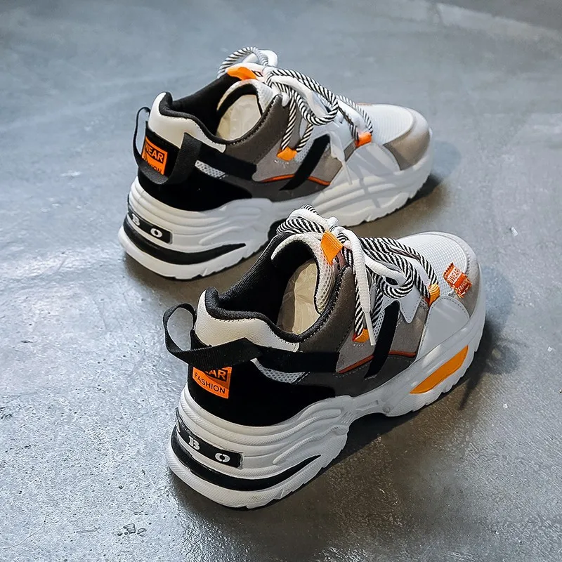 Новый дизайн массивные кроссовки Женская Повседневная модная обувь для папы на