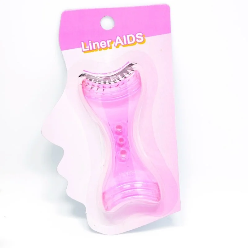 

1 Pc Blue Pink Eyeliner Model Makeup Eye Helper Device Tool Draw Eye Liners Guide Card Mold Eyeliner Guide Eye Makeup Tool