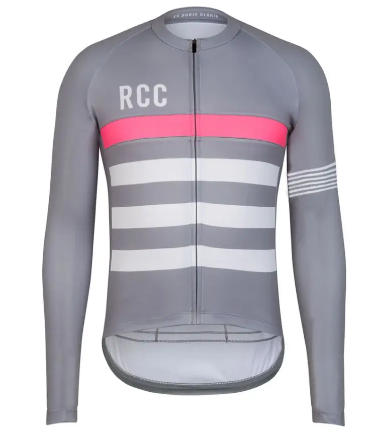 Long sleeve Горячая Высокое качество RCC pro team длинный рукав Велоспорт Джерси термобелье гонки FIT рубашка для езды на велосипеде тонкая ткань - Цвет: Long sleeve