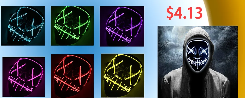 Neon LED Glasses EL Wire Light Up Shutter Glasses Fashionable W/Driver Decoration for Costume Party Halloween Christmas Gifts
