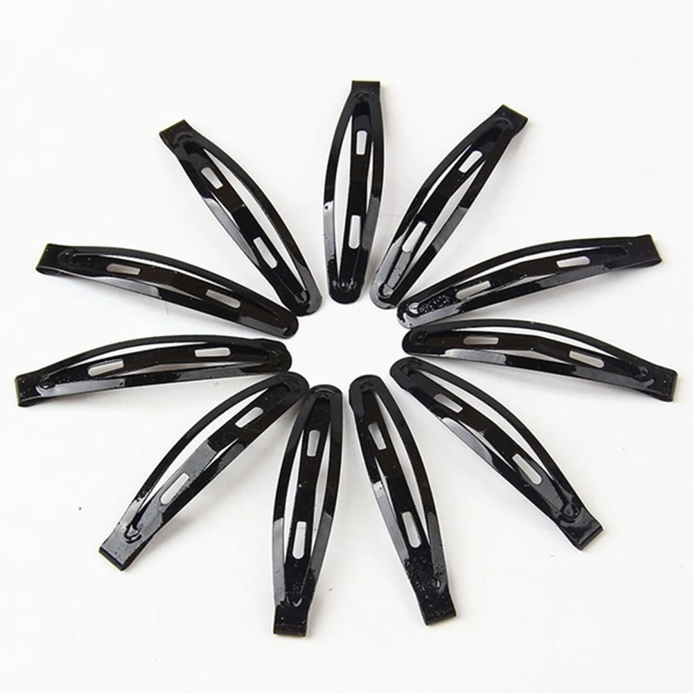 12 шт./упак. черный тон оснастки Заколки для волос 45/60 мм Ремесло Лук ручной работы