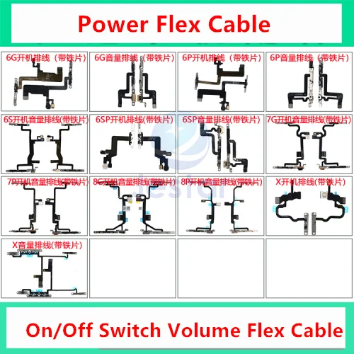 5 шт. гибкий кабель включения/выключения питания переключатель регулировки