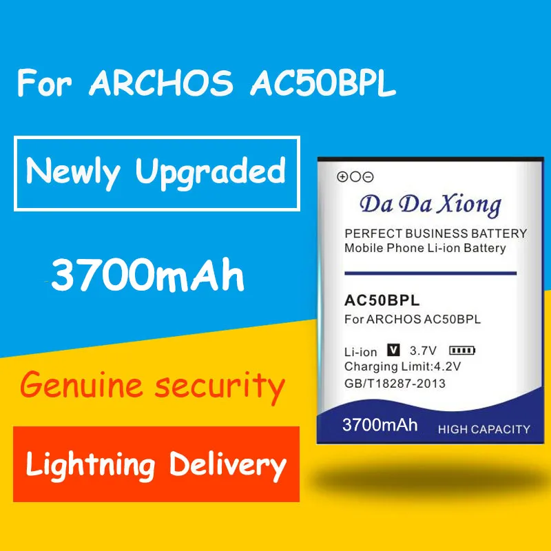 Оригинальный аккумулятор 3700 мАч AC50BPL для ARCHOS запасной телефон | Мобильные