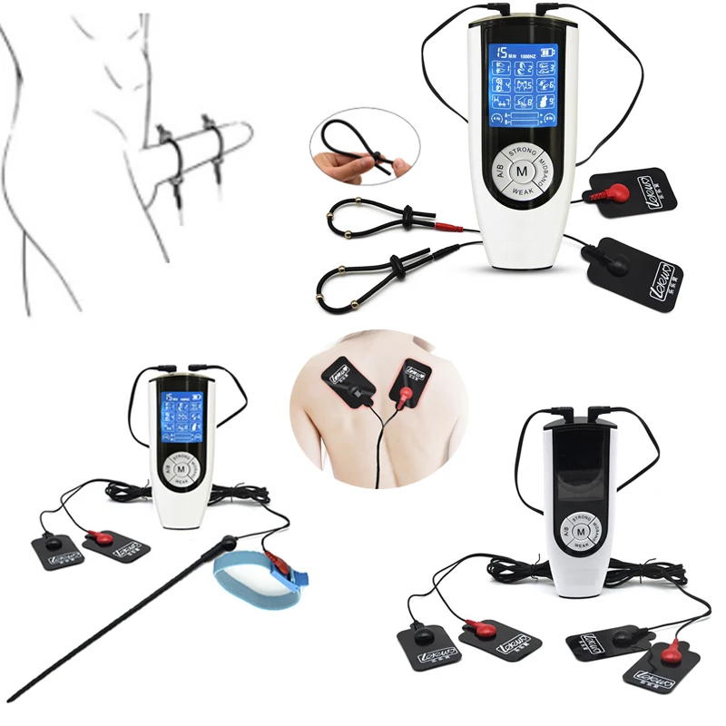 Электрический шок комплект физический массаж тела пенис кольцо высокая