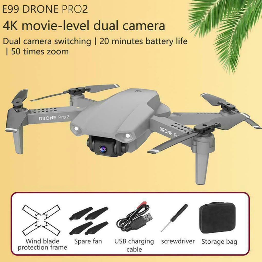 

Drone 4k HD Wide Angle Camera 1080P WiFi fpv Drone Dual Camera Quadcopter Real-time transmission Helicopter