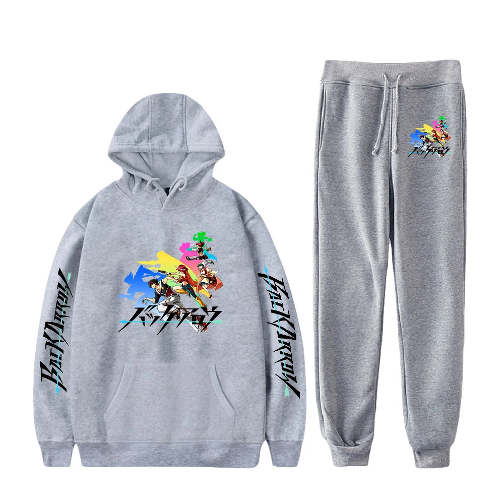 

BACK ARROW spring letter printing all-match casual sports hoodie sportswear sweatshirt and pants two-piece suit