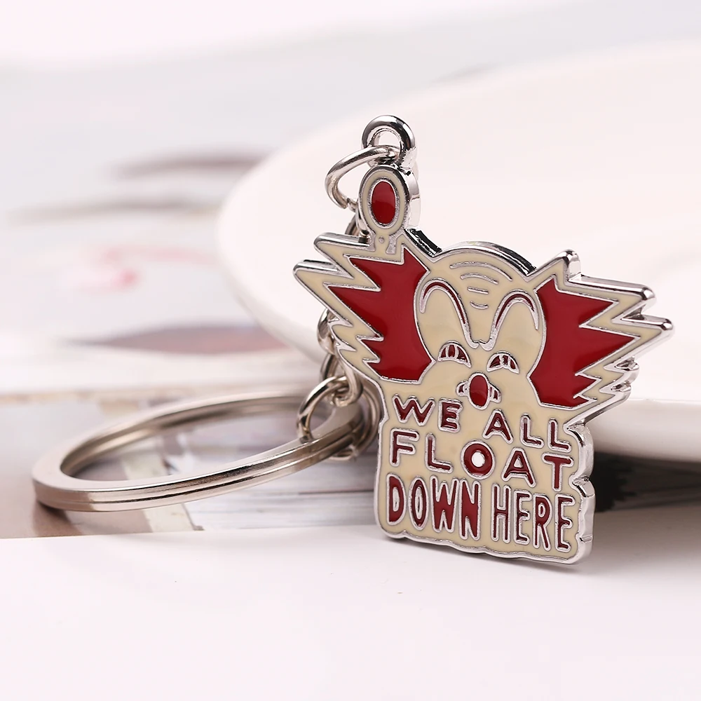 Horror Keychains Pennywise Stephen King's IT Keychain Chucky Face Kings Penny Wise Jason Hockey Keyring Gifts Jewelry | Украшения и