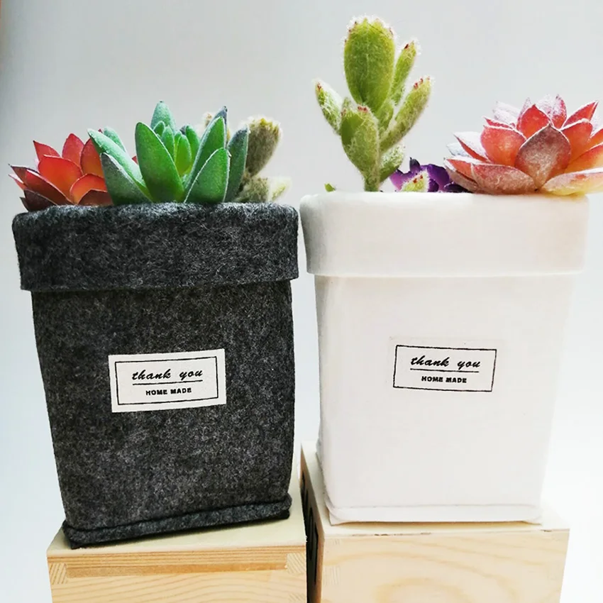 

Home Gardening Succulents Flower Pot Felt Letters Storage Bag Mini Garden Plant Pot Home Decoration Planter Plant Flower Pot