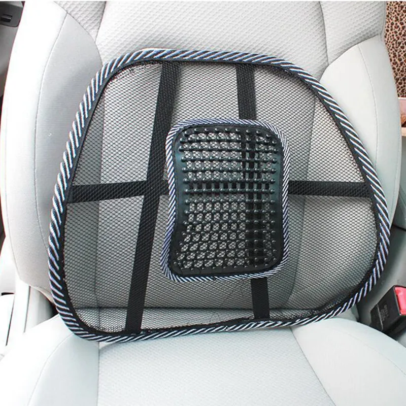 Автомобильное кресло поддерживающее спинку массажная подушка Сетчатое