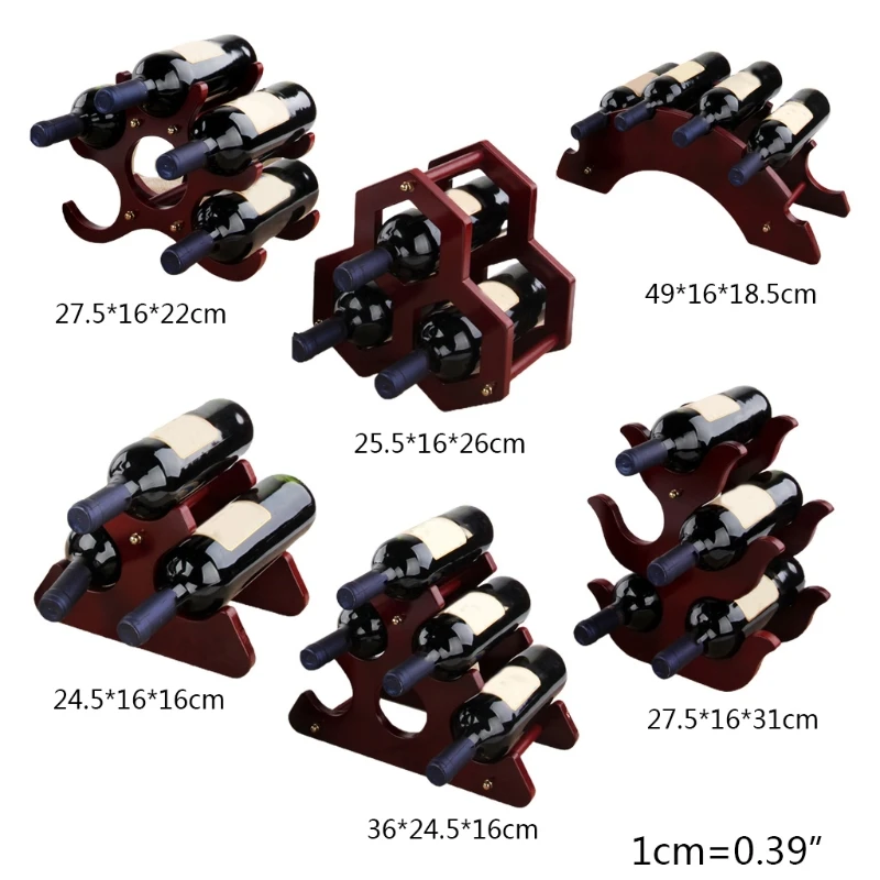 

Solid Wood Wine Rack Ornaments Creative Wooden Wine Bottle Display Bracket Decoration Creative Simple Fashion Home Art