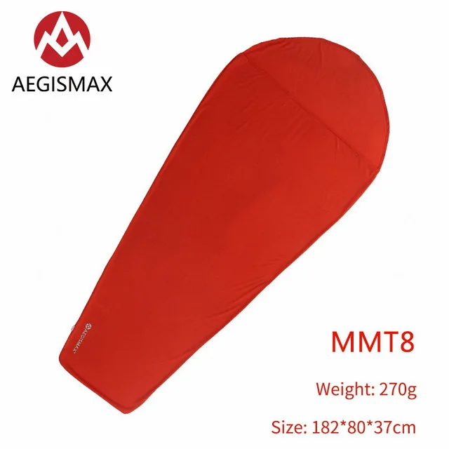 MMT8 AEGISMAX кемпинг спальный мешок вкладыш конверт и Мумия Открытый Кемпинг портативный одноместный спальный мешок вкладыш замок температуры - Цвет: MMT8