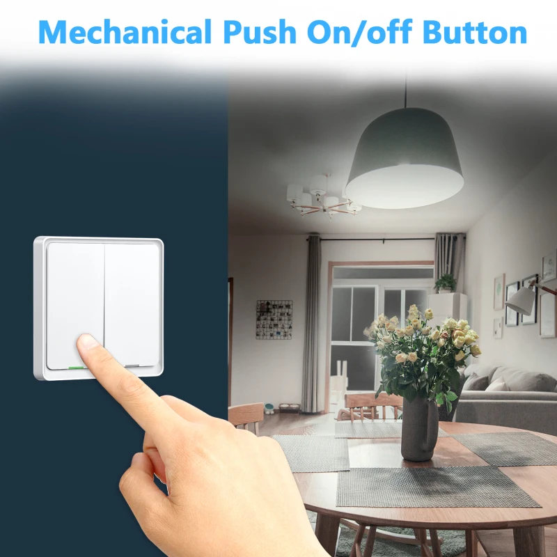 

Tuya Zigbee Smart Switch 1/2/3Gang Smart Home Wifi Smart Light Touch Switch Smart Life Voice Control work with Alexa Google Home