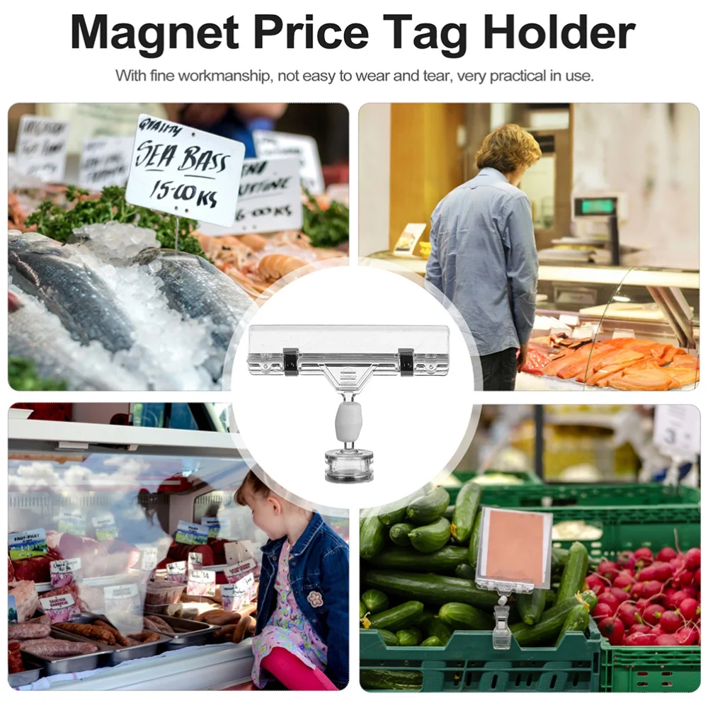 

5pcs Price Tag Clips Supermarket Advertising Display Clips Price Stands