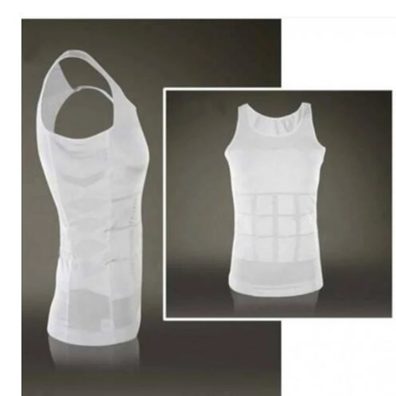 Мужской утягивающий шейпер для живота жилет нижнее белье похудения корсет талии