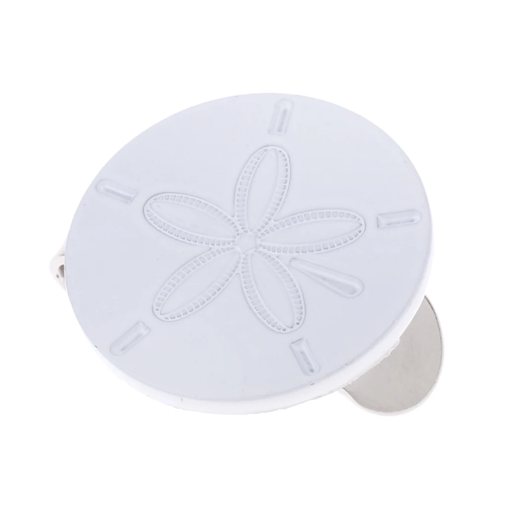 

Высококачественная прочная Магнитная Кепка из сплава с белым цветком, зажим для козырька, зажим для мяча для гольфа, Подарочная Кепка для иг...